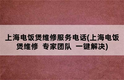 上海电饭煲维修服务电话(上海电饭煲维修  专家团队  一键解决)